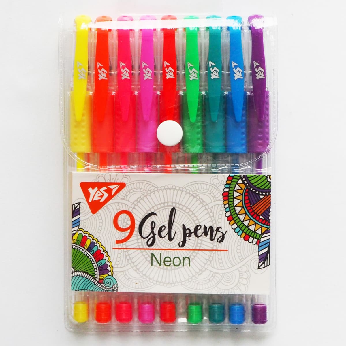 Набір ручок гел. "Yes" №420432 Neon 9шт — купити | Канцелярський Сад