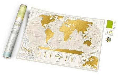Скретч карта світу "Travel Map Geography World" 88х60см в тубусі/Dream&Do — купити | Канцелярський Сад