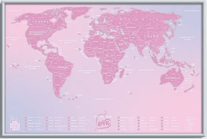 Скретч карта світу "Travel Map Love World" 60х40см в тубусі/Dream&Do — фото 3
