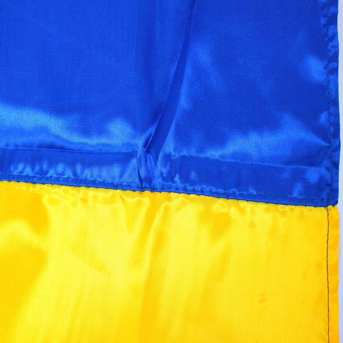 Прапор Україна з тризубом атлас 140х90см №782013 — фото 7