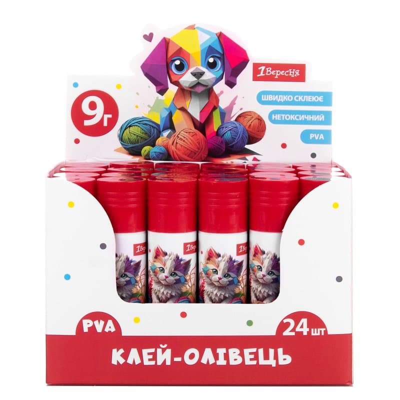 Клей-олівець "1В" №320299 9гр Classic PVA — купити | Канцелярський Сад