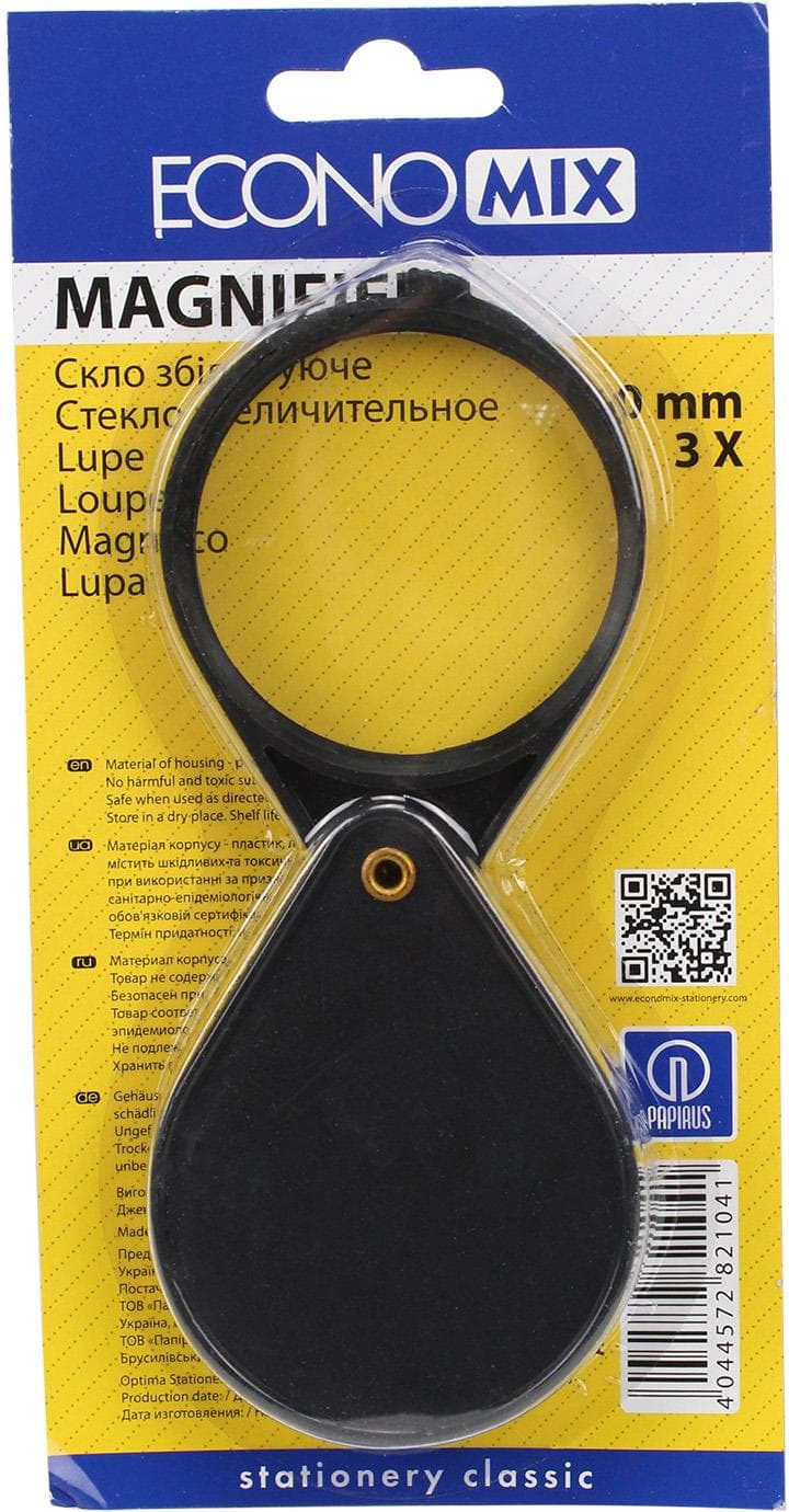 Лупа "Economix" №E82104 60мм,3-кратне збільш. — фото 3