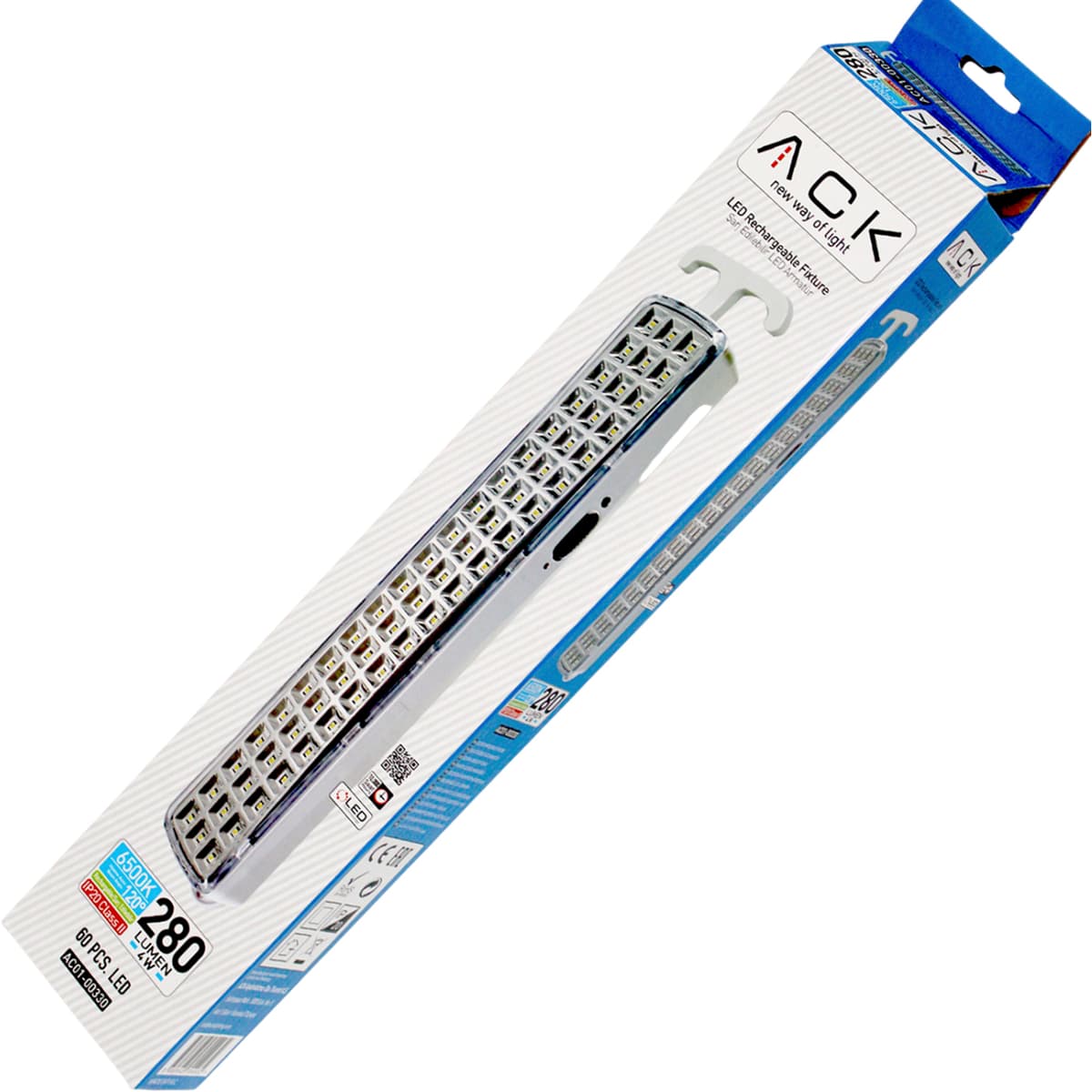 Ліхтар аварійний "ACK" 6500K 60Led №AC01-00330 — фото 10