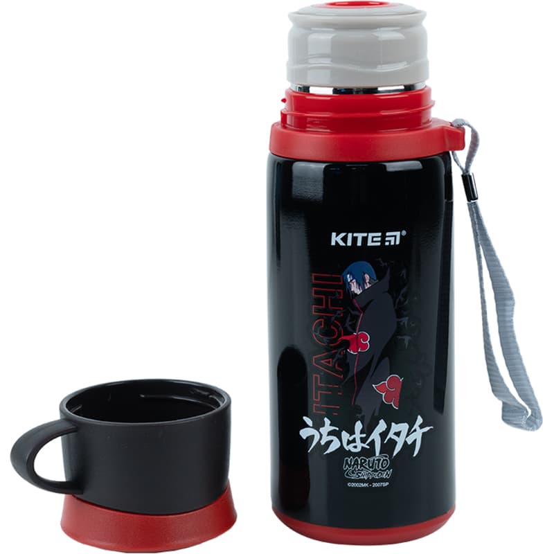 Термос метал. 0,35л "Kite" Naruto чорний №NR23-305 — купити | Канцелярський Сад