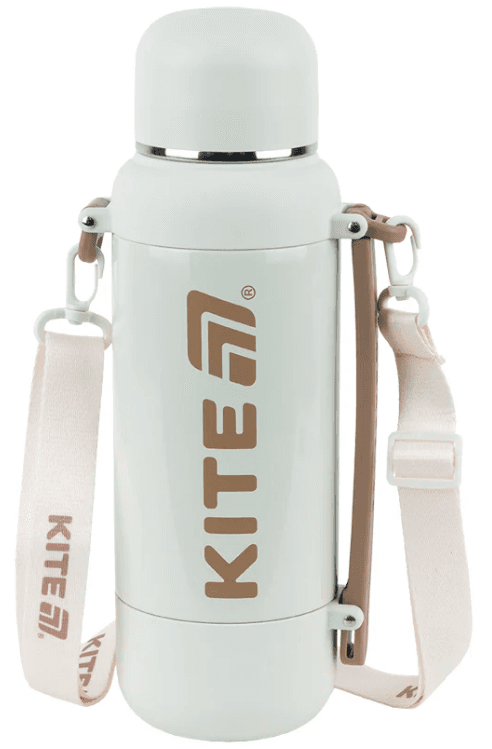 Термос метал. 1,2л "Kite" бежевий №K25-1225-2 — купити | Канцелярський Сад