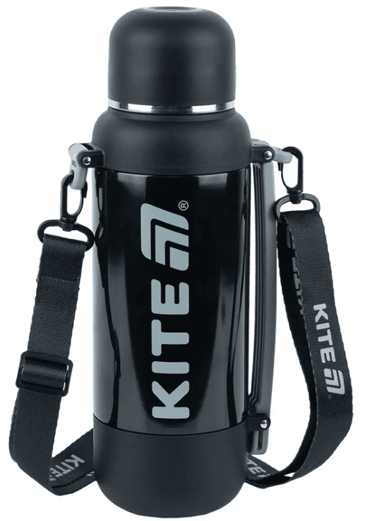 Термос метал. 1,2л "Kite" чорний №K25-1225-1 — купити | Канцелярський Сад