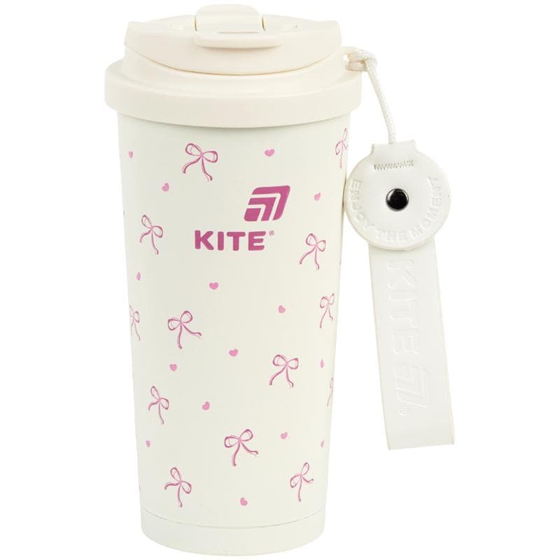 Термочашка метал. 0,5л "Kite" бежева №K26-1226-4 — купити | Канцелярський Сад