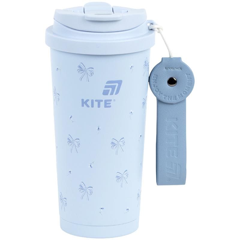 Термочашка метал. 0,5л "Kite" блакитна №K26-1226-3 — купити | Канцелярський Сад