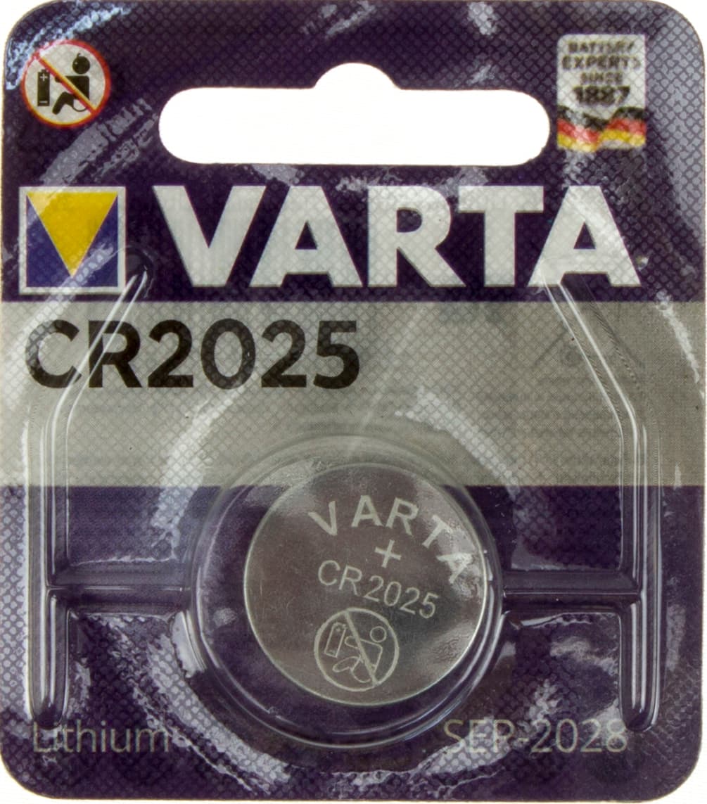 Батарейка Varta CR2025/1bl — купити | Канцелярський Сад