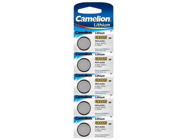 Батарейка Camelion CR2025/5bl 3V — купити | Канцелярський Сад