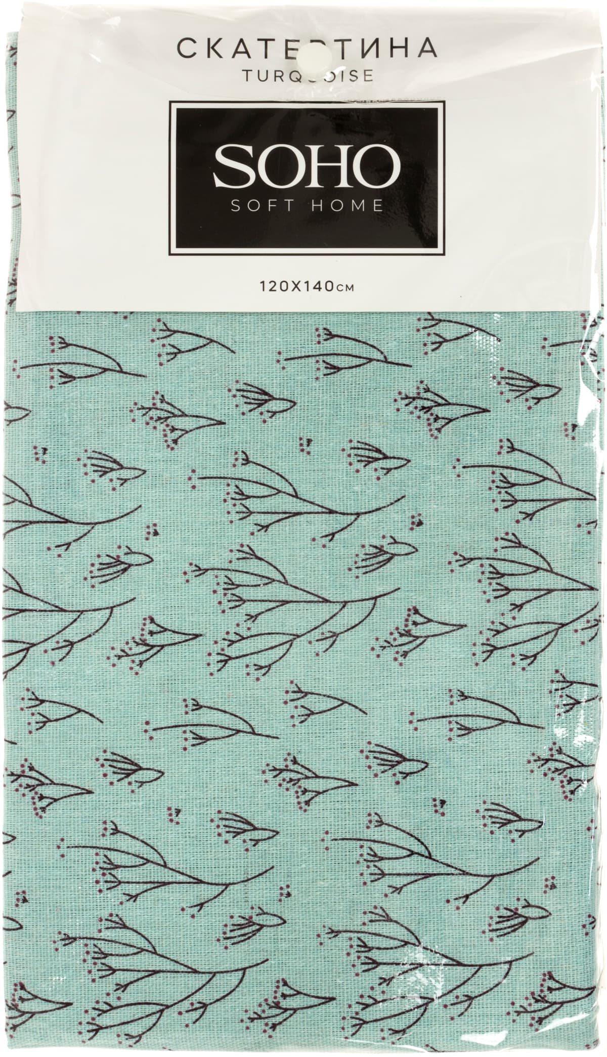 Скатертина "SOHO" Turquoise 120х140см №3623 — купити | Канцелярський Сад
