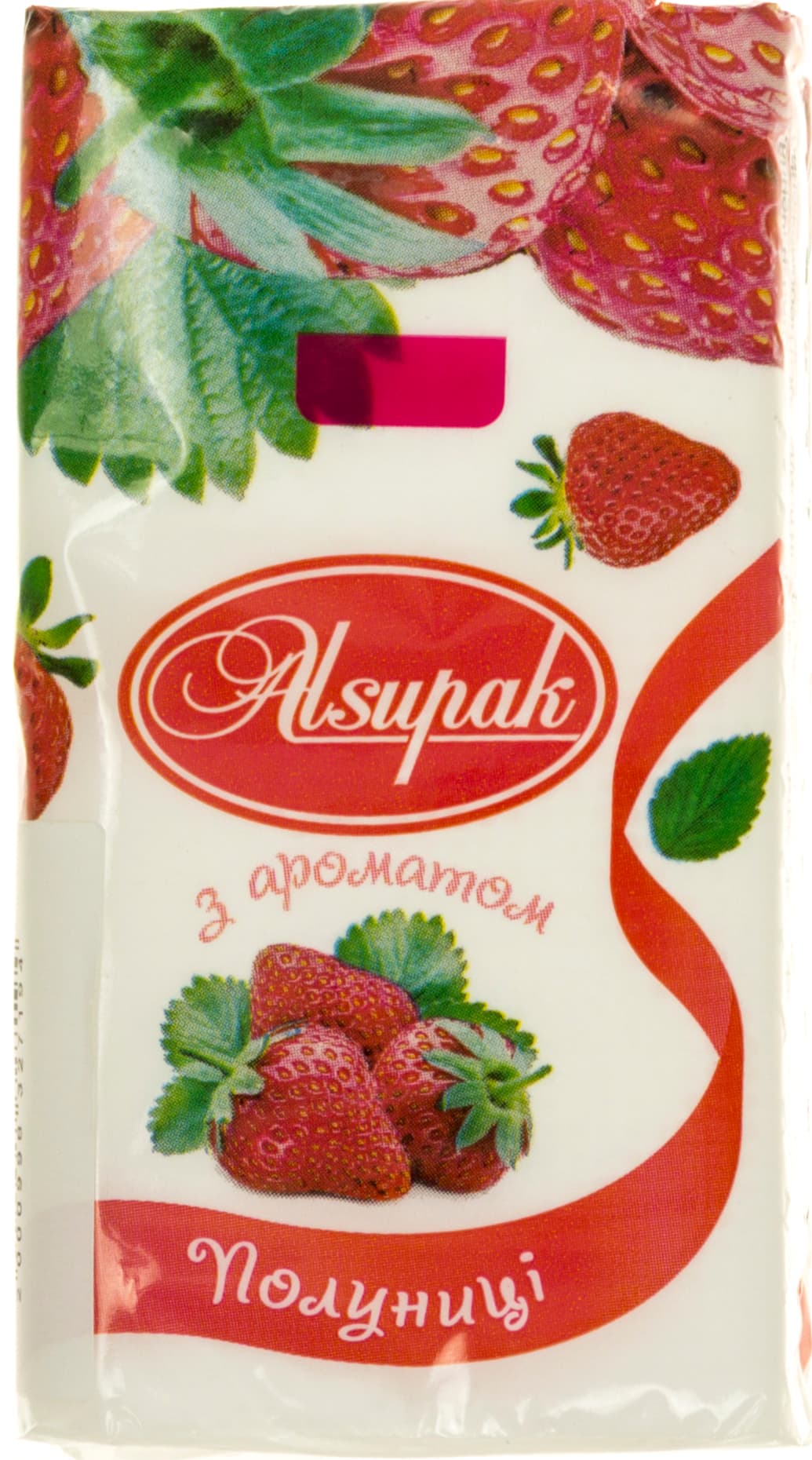 Платочки паперові "Alsupak" Полуниця — купити | Канцелярський Сад