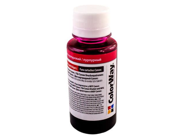 Чорнило ColorWay Canon CL-38/CLI-521/CW521M 100мл magenta №CW-CW521M01 — купити | Канцелярський Сад