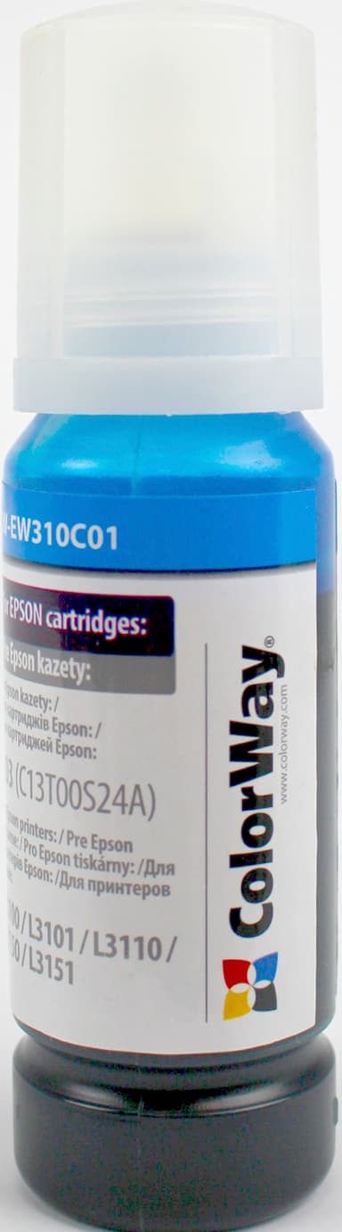 Чорнило ColorWay Epson L-3100/3110/3150/3151 series 70мл cayn №EW310C — фото 3