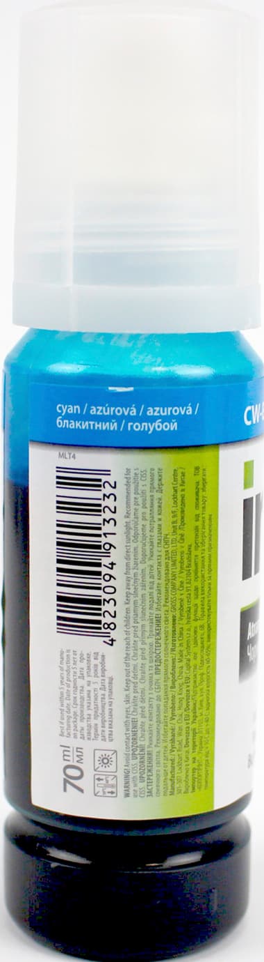 Чорнило ColorWay Epson L-4150/4160/6160/6170 70мл cyan — фото 6