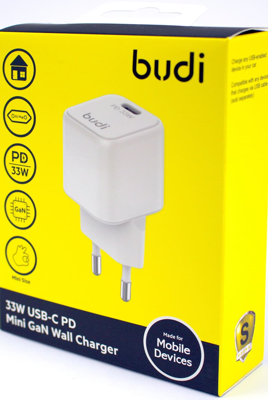 Зарядний пристрій Budi №AC018EW 33W Type C швидка зарядка/Breidon — фото 4