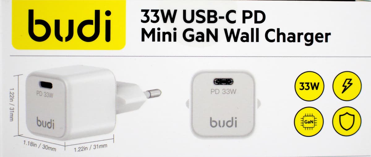 Зарядний пристрій Budi №AC018EW 33W Type C швидка зарядка/Breidon — фото 5