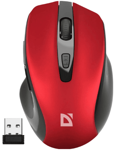 Мишка BT Defender Prime MB-053 "(1600dpi) red 6 кнопок — купити | Канцелярський Сад