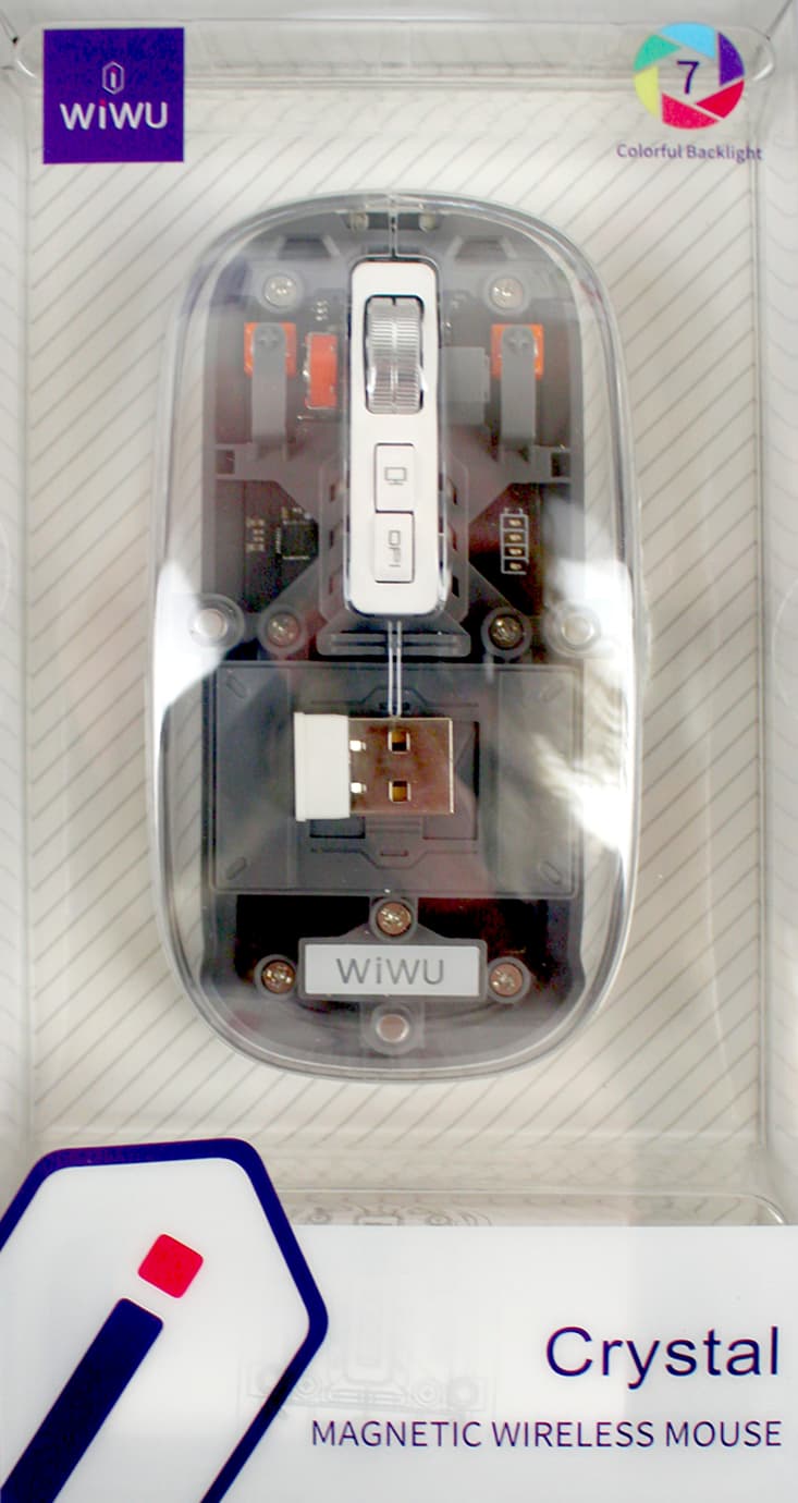 Мишка BT WIWU Crystal Magnetic Wireless WM105 gray (вб. акум.) — купити | Канцелярський Сад