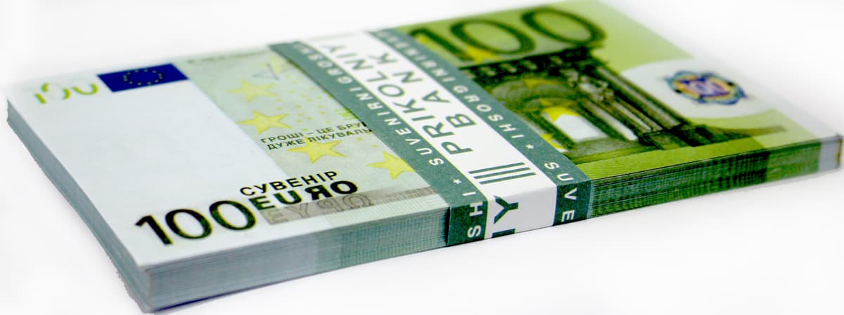 Сувенірні гроші "100Євро"(80шт) — купити | Канцелярський Сад