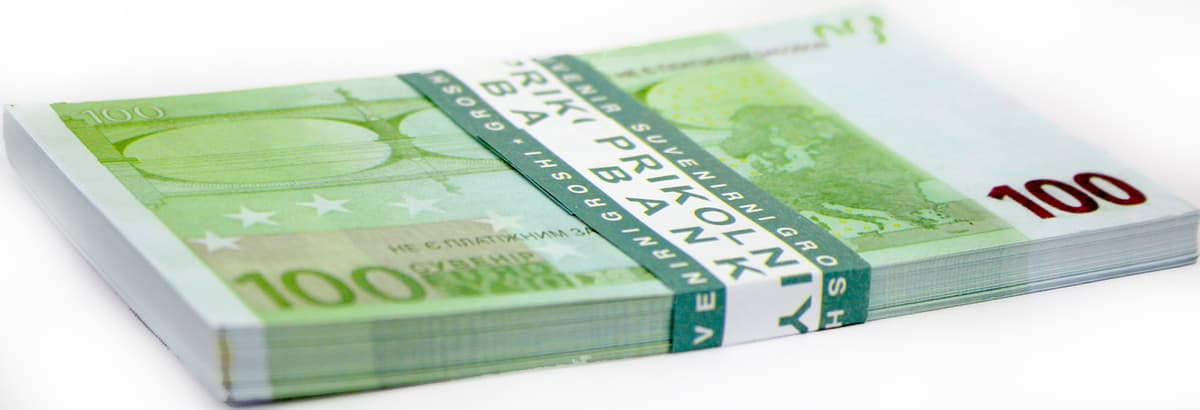 Сувенірні гроші "100Євро"(80шт) — фото 3