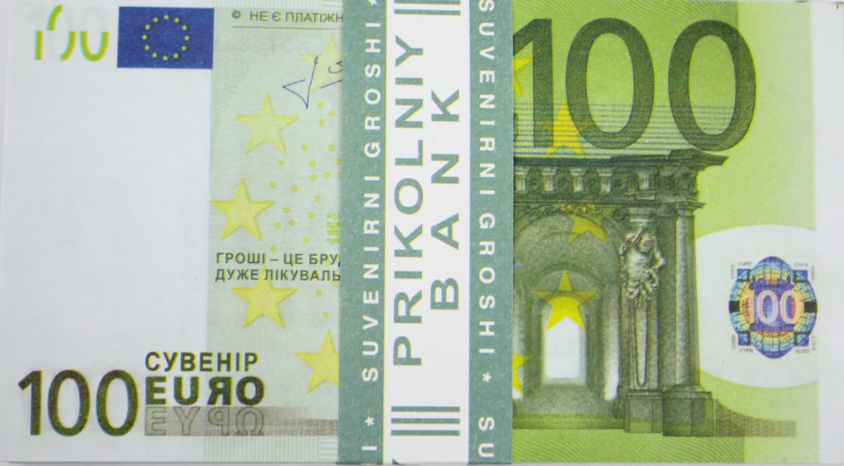 Сувенірні гроші "100Євро"(80шт) — фото 5
