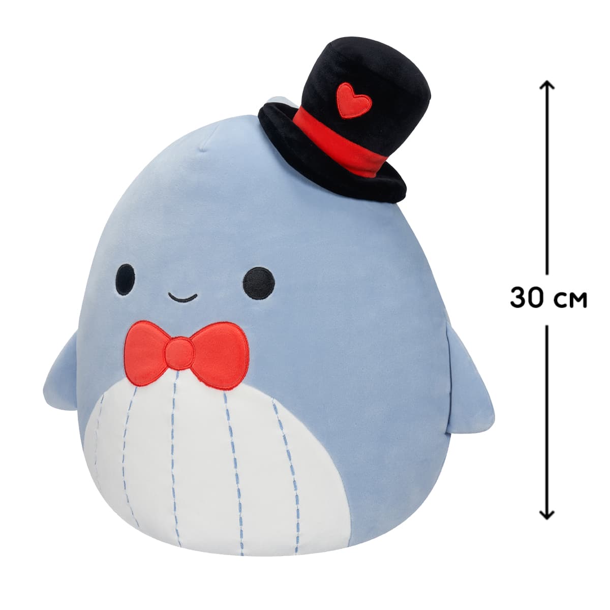 М'яка ігр. "SQUISHMALLOWS – синій кит Самір" 30см №SQVA00873/КіддіСвіт — фото 3