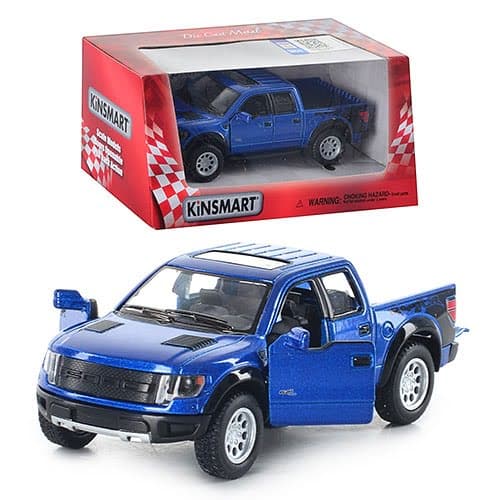 Машина метал. "Kinsmart" Ford F-150 SVT Raptor Supercrew 2013,4види,в кор-ці №KT5365W — купити | Канцелярський Сад