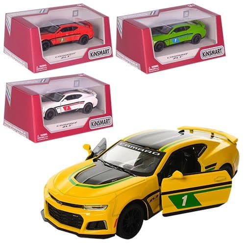 Машина метал. "Kinsmart" Camaro ZL1,в кор-ці,16х7,5х8см №KT5399WF — купити | Канцелярський Сад
