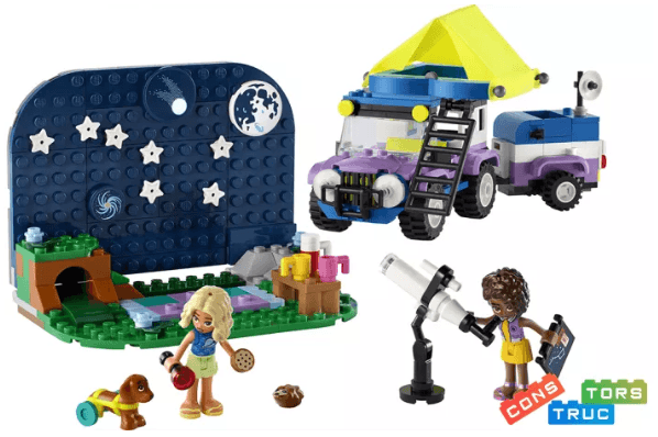 Конструктор "LEGO" Friends Кемпінговий автомобіль для спостереження за зірками №42603 — фото 3