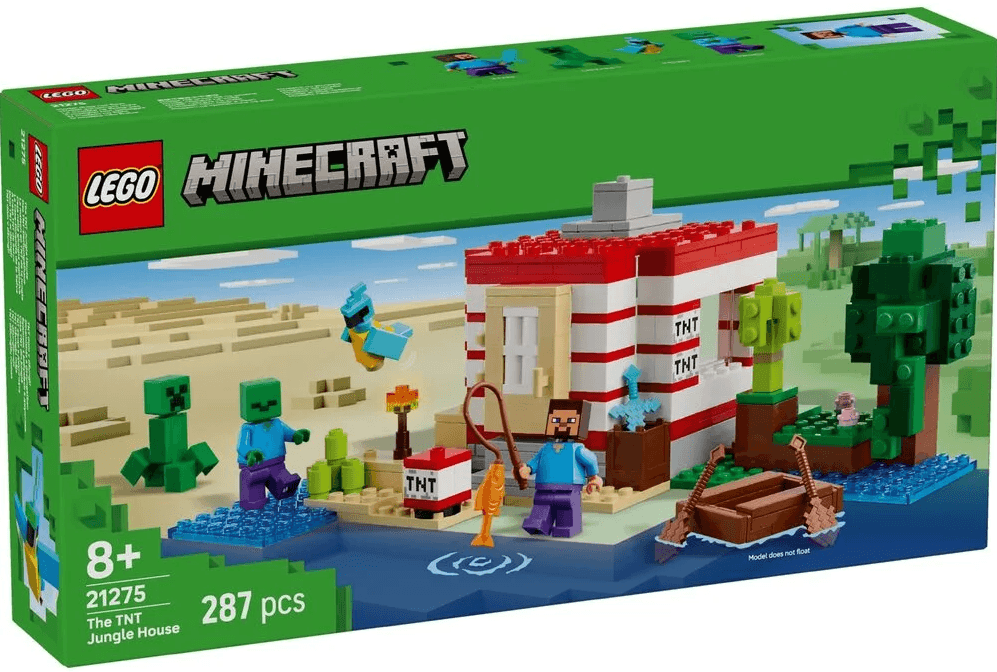 Конструктор "LEGO" Minecraft Будинок з вибухівки в джунглях №21275 — купити | Канцелярський Сад