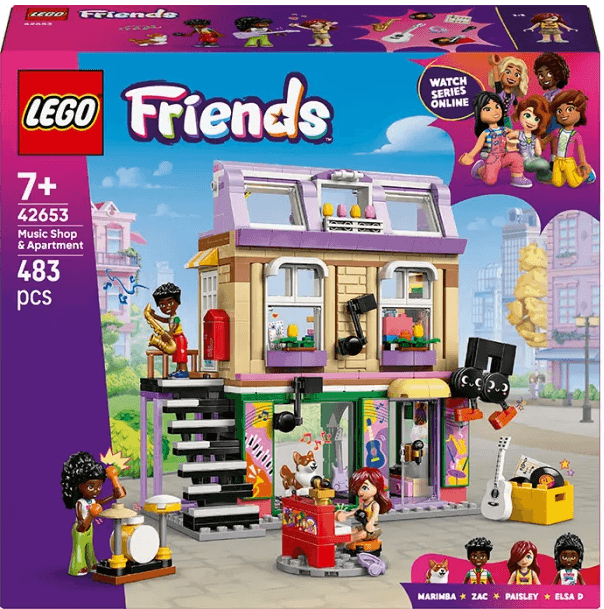 Конструктор "LEGO" Friends Музична крамниця і квартира №42653 — купити | Канцелярський Сад