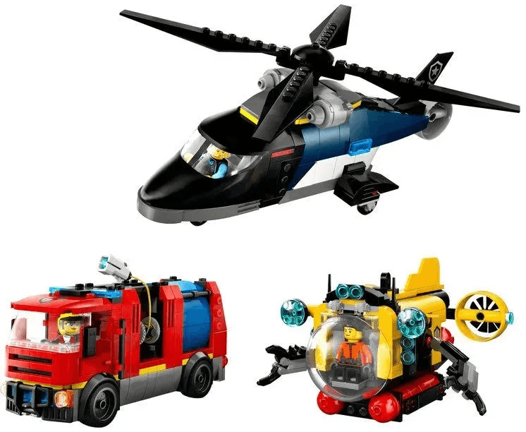 Конструктор "LEGO" City Ремікс вертольотів, пожежних машин і підводних човнів №60462 — фото 3