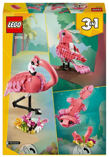 Конструктор "LEGO" Creator Дика тварина: рожевий фламінго №31170 — фото 3