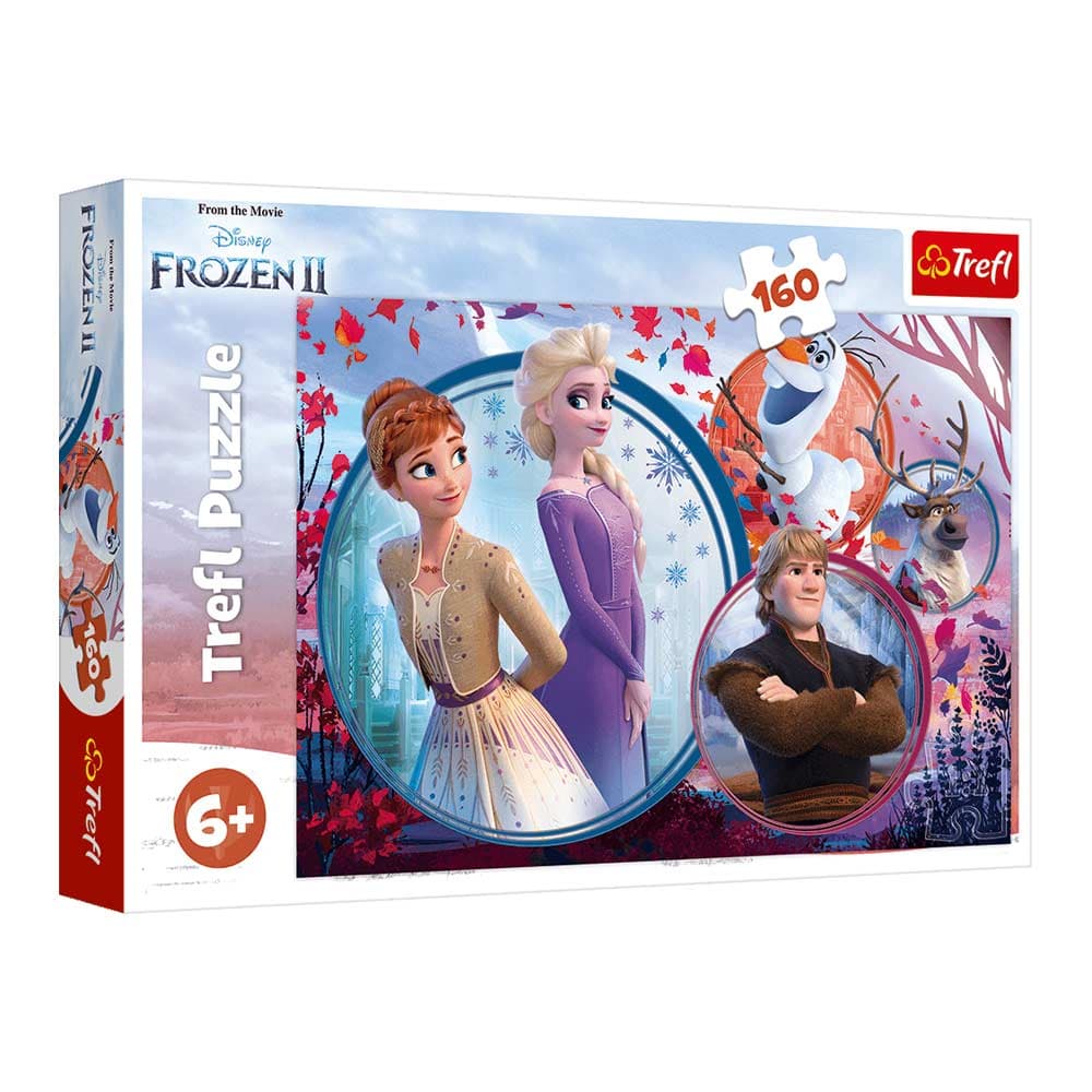Пазли Trefl 160ел. Пригоди сестер. Дісней: Крижане серце 2 №15374 — купити | Канцелярський Сад