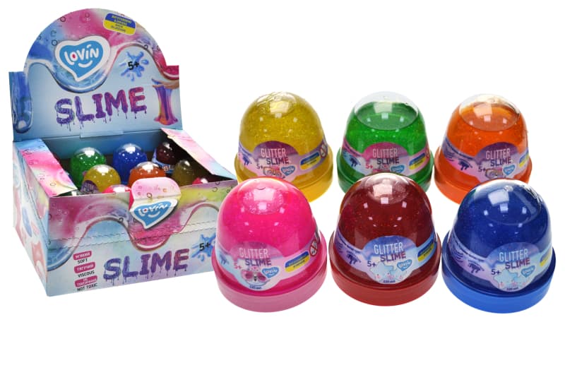 Лизун-антистрес "Lovin" Glitter slime 120мл №80168 — купити | Канцелярський Сад