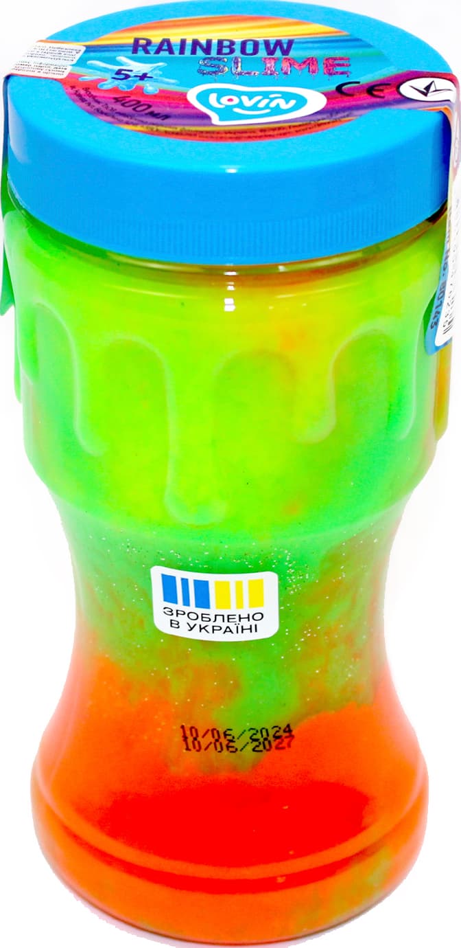 Іграшка-антистрес "Lovin" Rainbow slime kit 400мл №80143 — купити | Канцелярський Сад