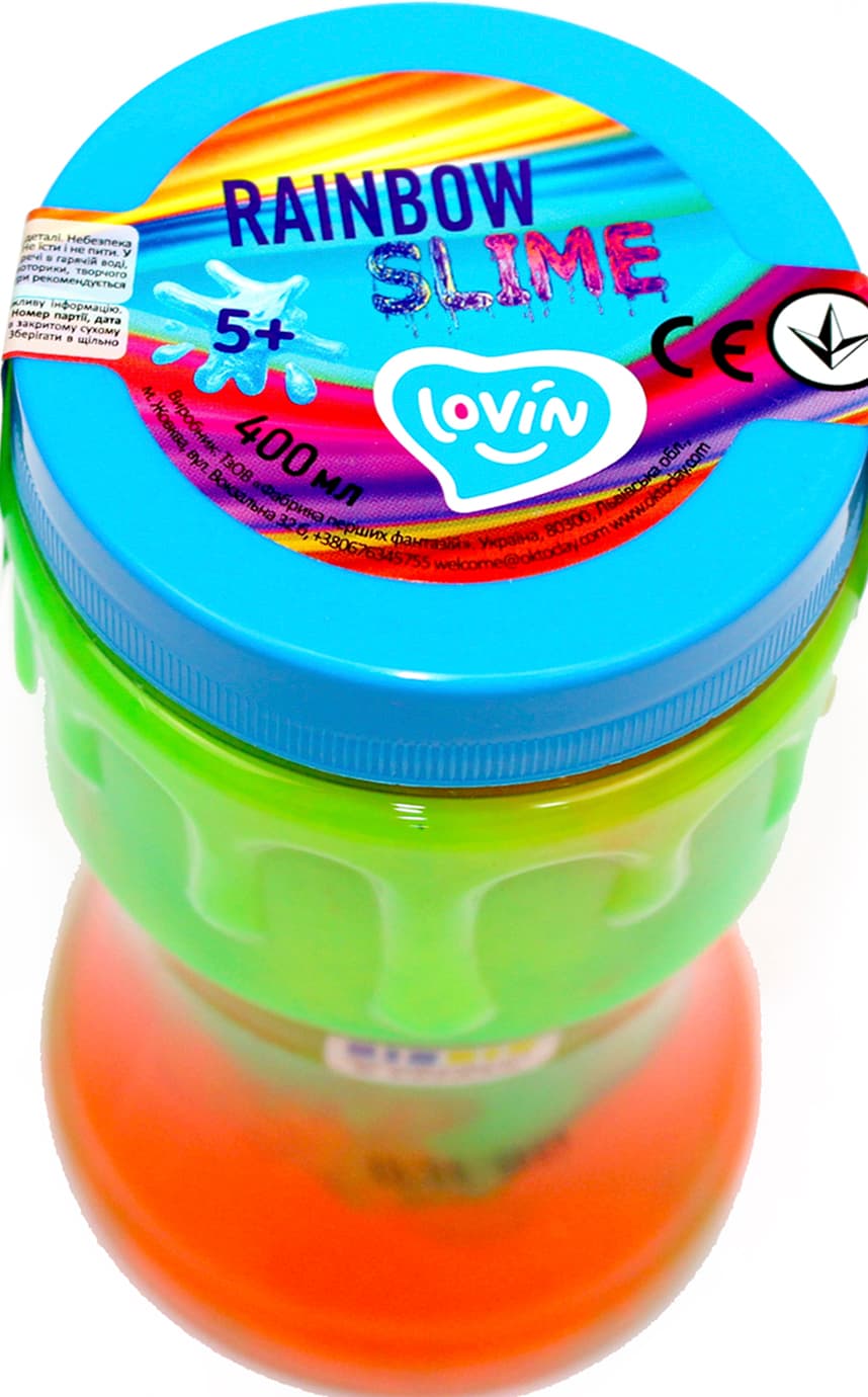 Іграшка-антистрес "Lovin" Rainbow slime kit 400мл №80143 — фото 3