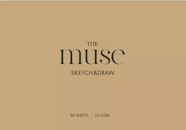 Альбом для малюв. склейка 30/115 А4 "Muse" крафт-картон №PB-GB-030-311/Школярик — купити | Канцелярський Сад
