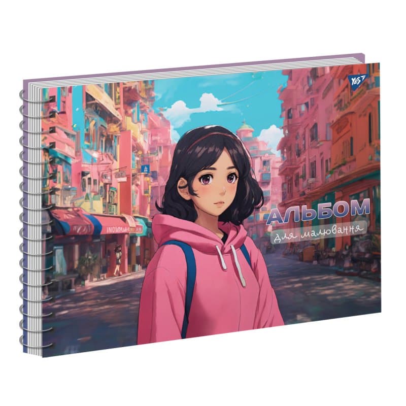 Альбом для малюв. на пруж. 30/100 А4 "Girls" №130570/Yes — купити | Канцелярський Сад