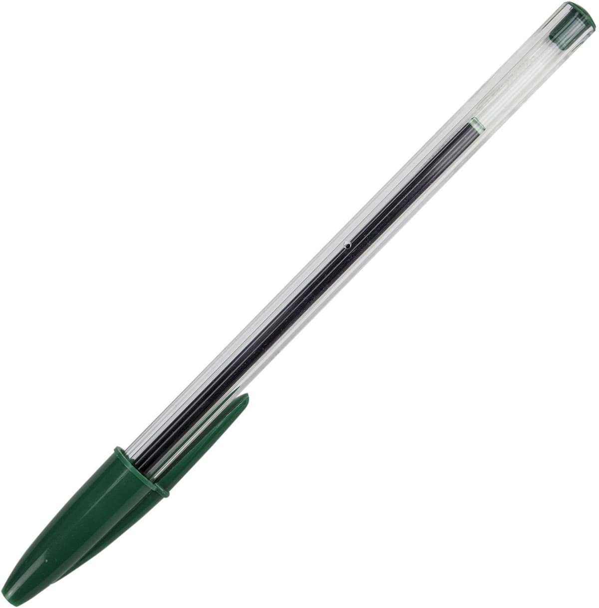 Ручка кульк. "Bic" №8373629/9641 Кристал 1мм зелена — купити | Канцелярський Сад