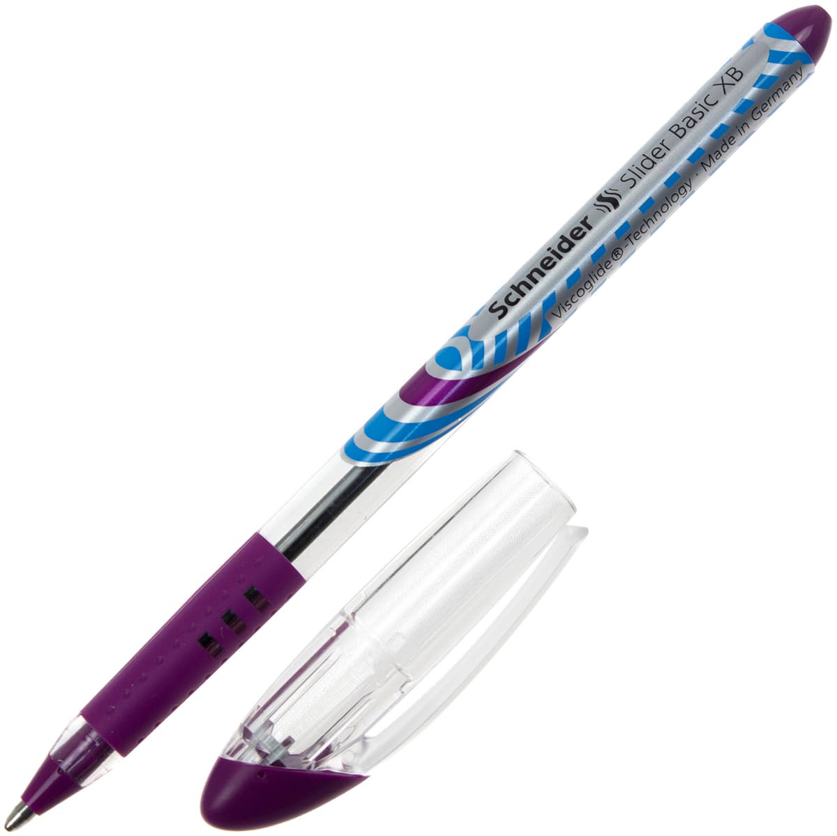 Ручка кульк. масл. "Schneider" №151208 Ballpoint pen Slider Basic XB 1мм фіолетова — фото 3