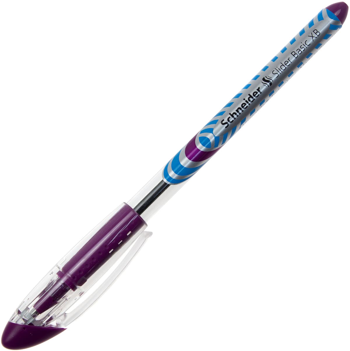 Ручка кульк. масл. "Schneider" №151208 Ballpoint pen Slider Basic XB 1мм фіолетова — купити | Канцелярський Сад