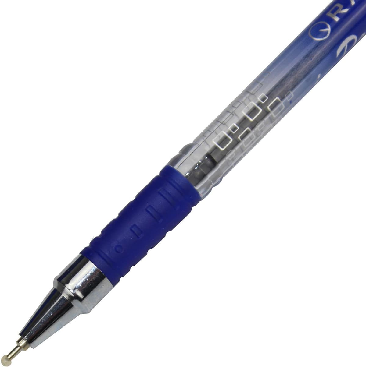 Ручка шарик. "Radius" №0184 I-pen 0,7мм синяя, полупрозрачный корпус — фото 4