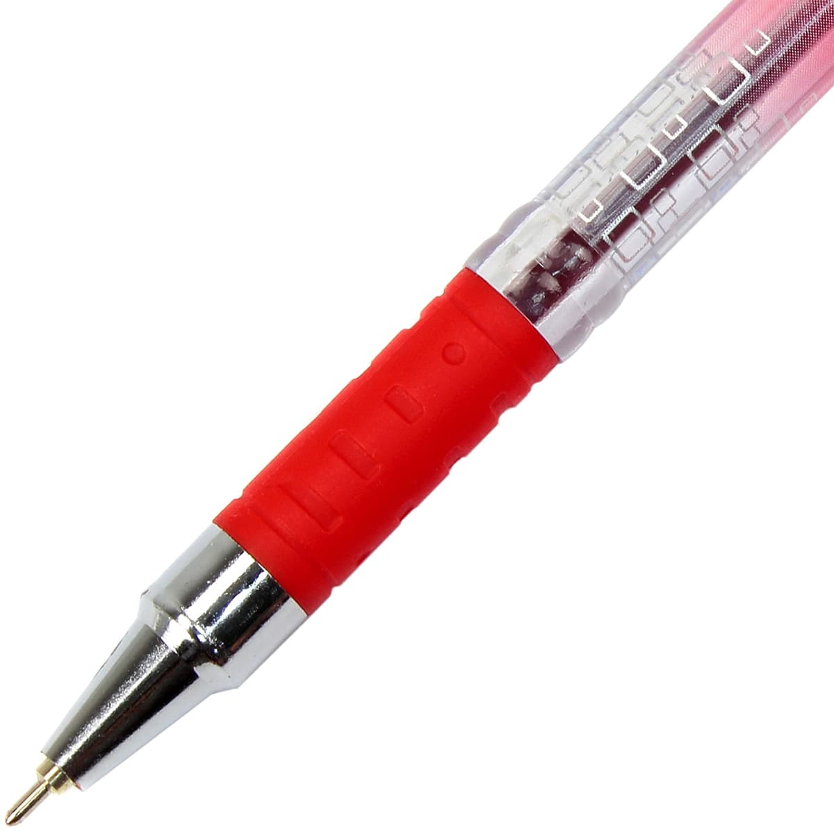 Ручка кульк. "Radius" №0184 I-pen 0,7мм червона,напівпрозор. корпус(12)(144)(1728) — фото 4