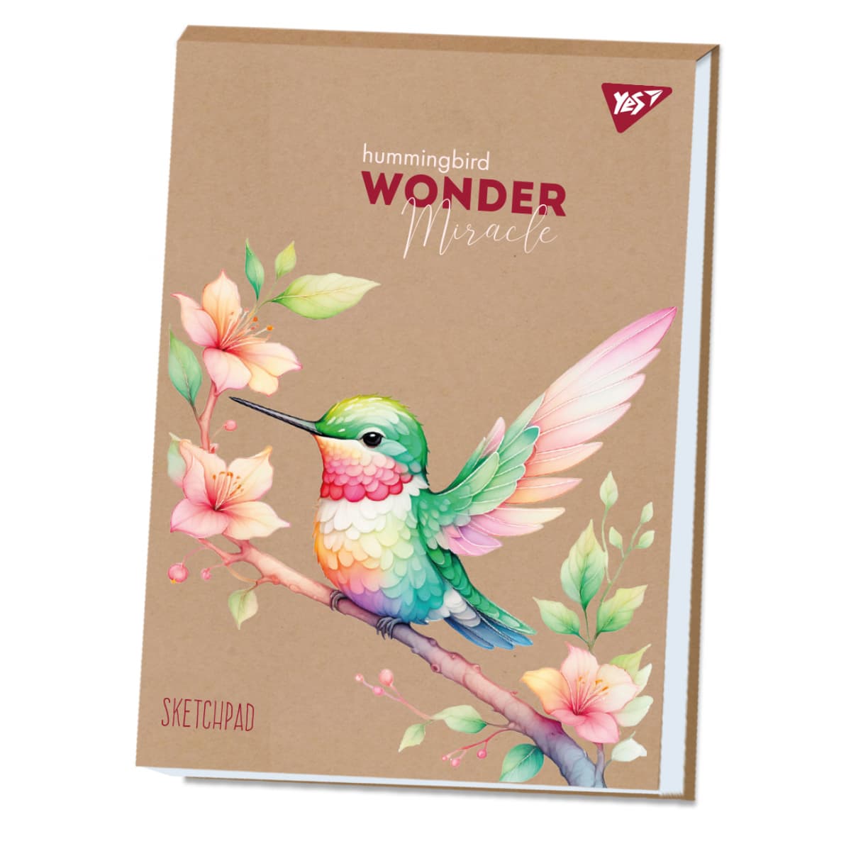 Альбом для малюв. склейка 30/100 А4 "Hummingbird" крафт білила №130580/Yes — купити | Канцелярський Сад