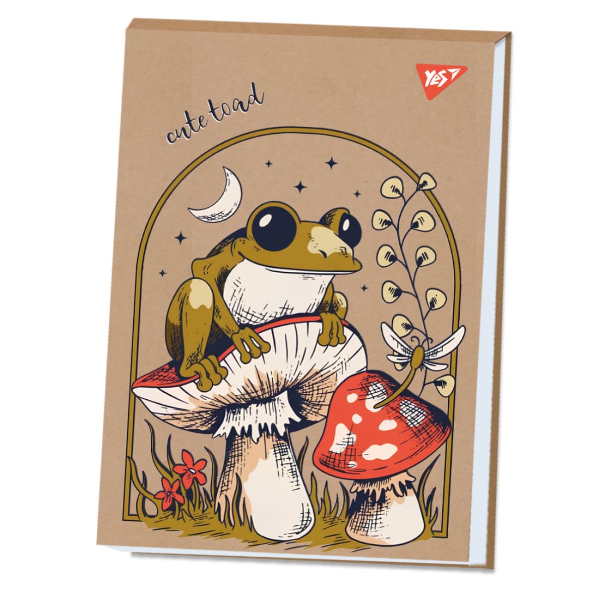 Альбом для малюв. склейка 40/100 А4 "Frog" крафт білила №130583/Yes — купити | Канцелярський Сад