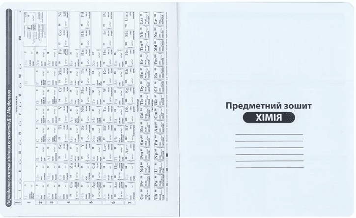 Зошит 48арк. кліт. "Kite" Предметка-Хімія гібр лак+УФ,Techno №K25-240-6 — фото 3