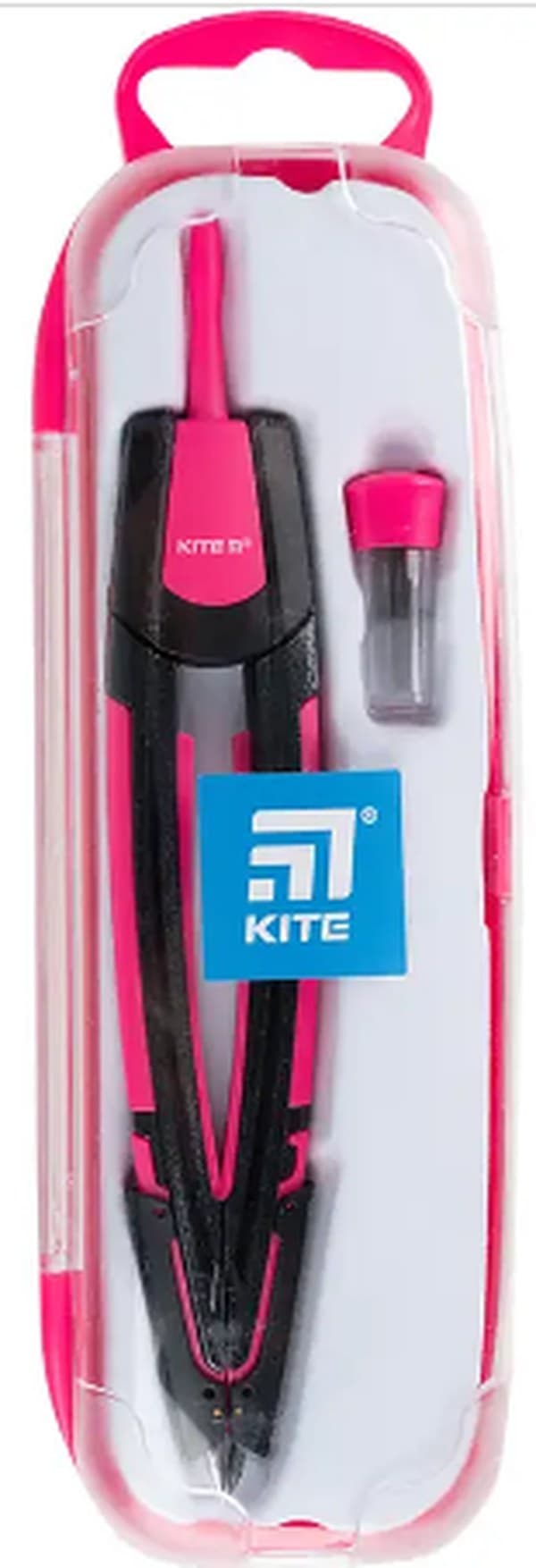Циркуль "Kite" +грифель рожевий,у футлярі №K21-388-10/5868 — купити | Канцелярський Сад