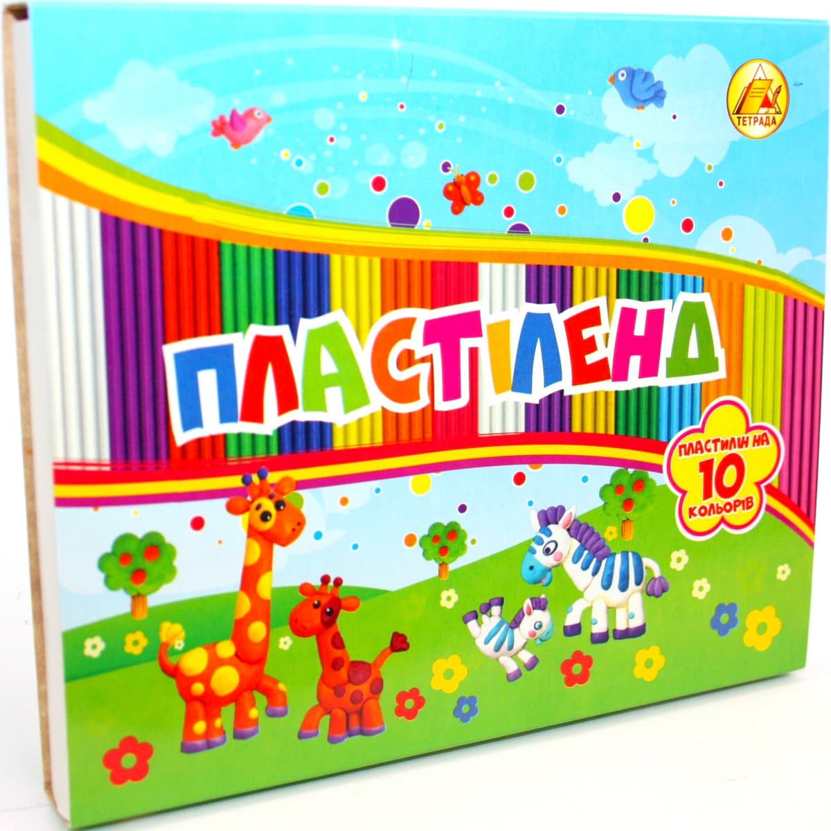 Пластилін "Тетрада" Ліпландія/Пластіленд 10 кольор. 200гр — купити | Канцелярський Сад
